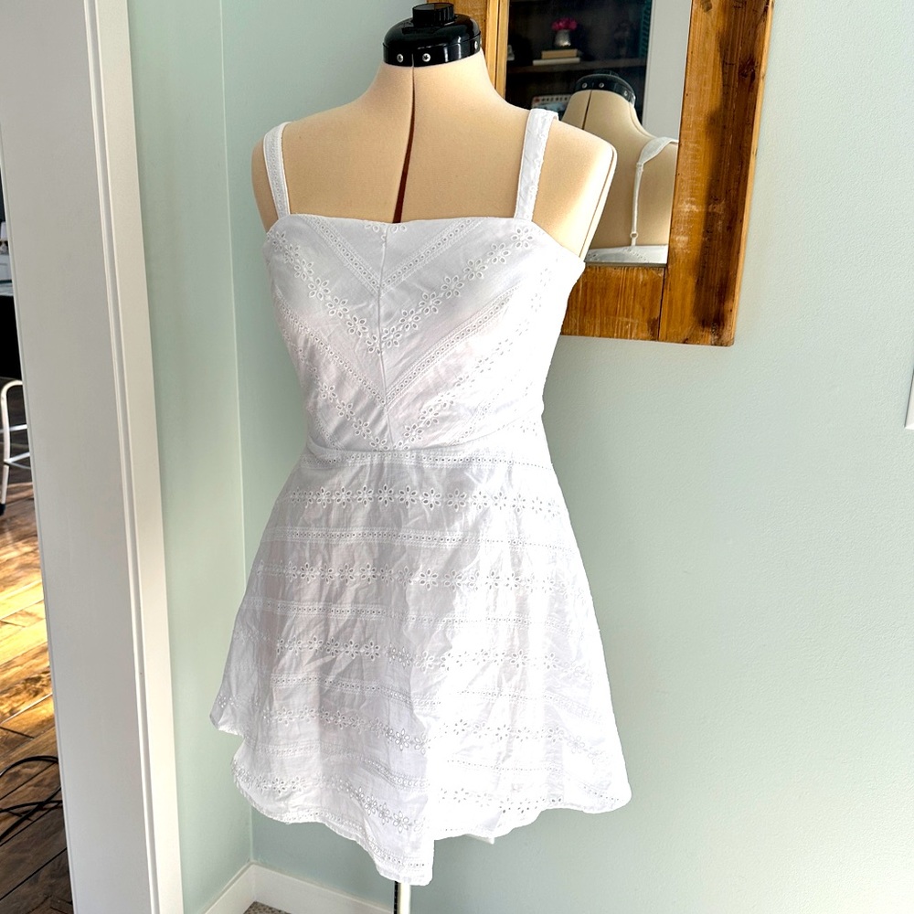 White eyelet Trixxi dress